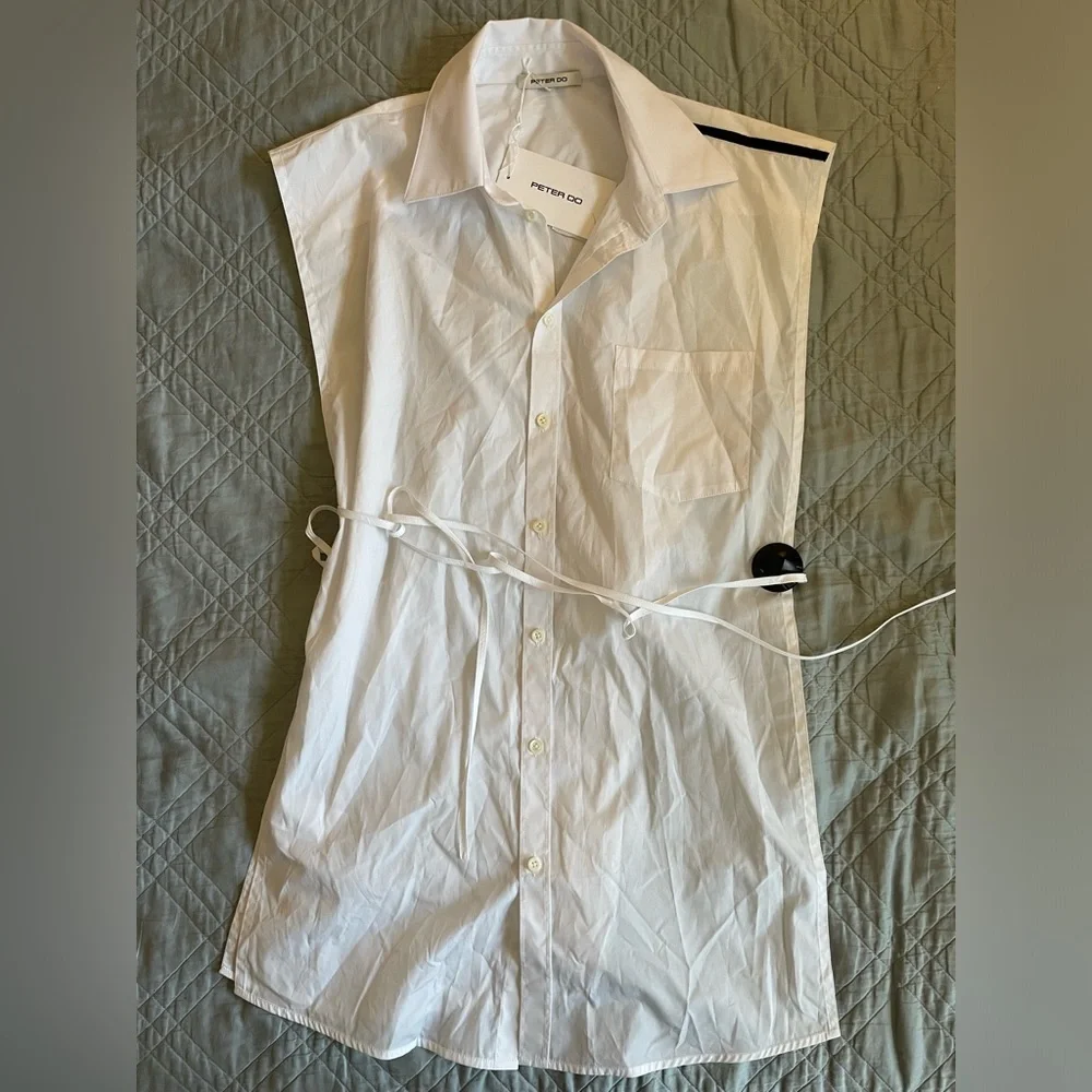 PETER DO Peter Shirt Vest in
White Size S NWT $555 - Picture 5 of 9